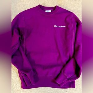 Champion purple crewneck sweater/sweatshirt for men size Small